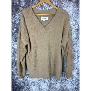 Olive + Oak Sweater Womens Small Blended Jumper Soft Fluffy Pullover Lagenlook